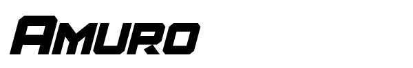 Amuro font preview